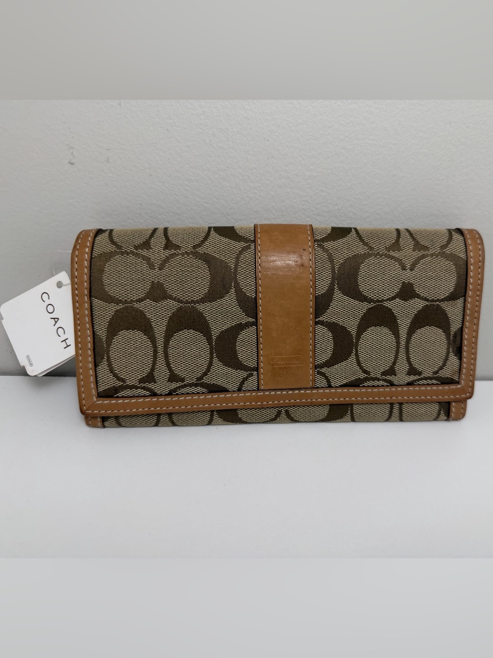 BRAND NEW! Coach Signature Slim Envelope Wallet